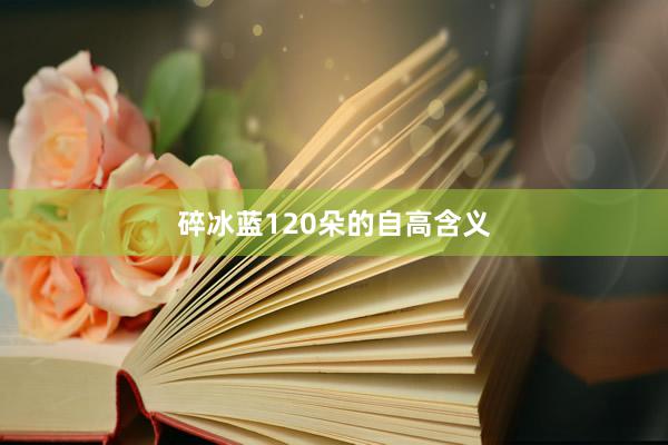 碎冰蓝120朵的自高含义